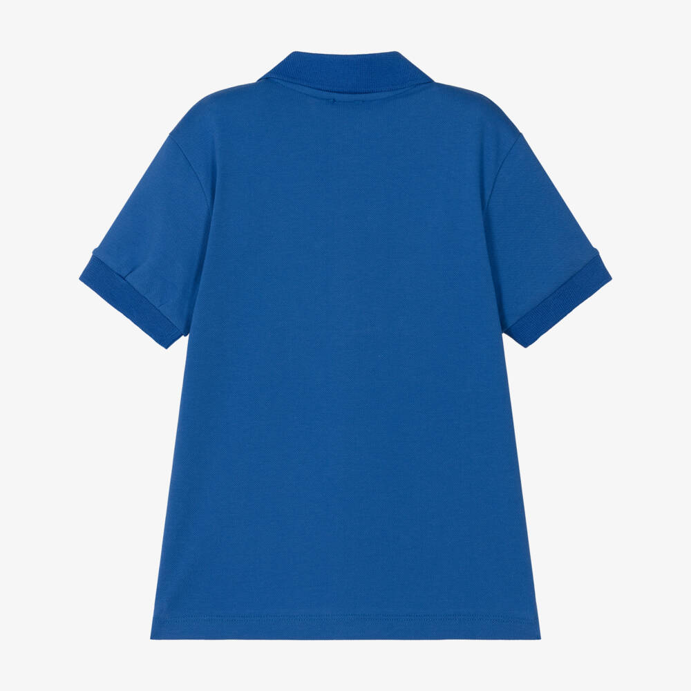 Dolce & Gabbana-Boys Vibrant Blue Cotton Polo | Childrensalon Outlet