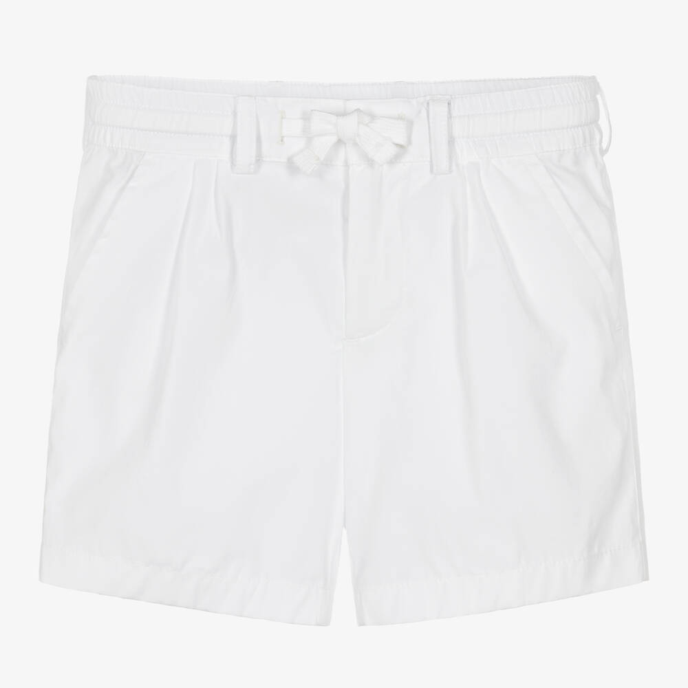 Dolce & Gabbana - Белые шорты-бермуды для мальчиков | Childrensalon