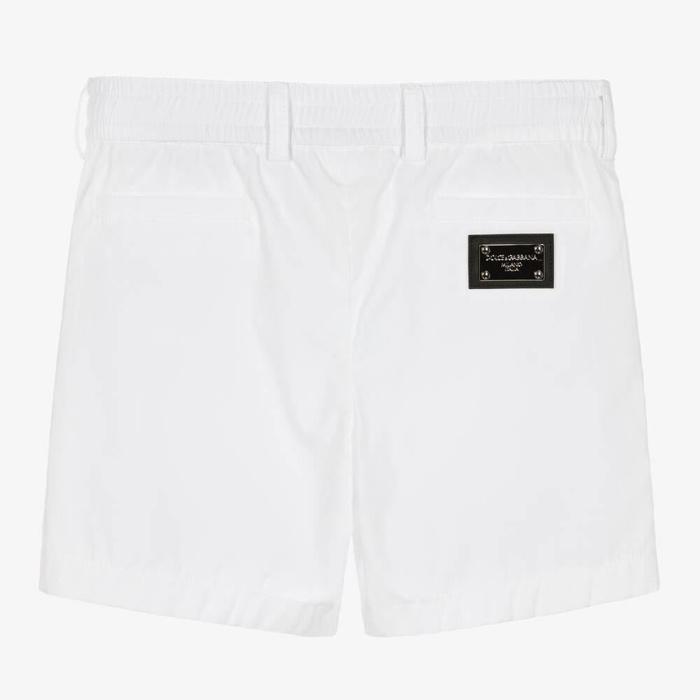 Dolce & Gabbana-Белые шорты-бермуды для мальчиков | Childrensalon Outlet