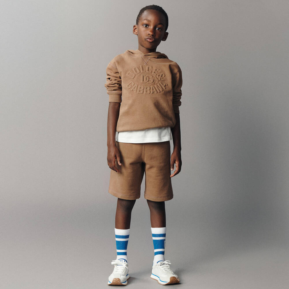 Dolce & Gabbana-Boys White & Blue Sporty Socks | Childrensalon Outlet