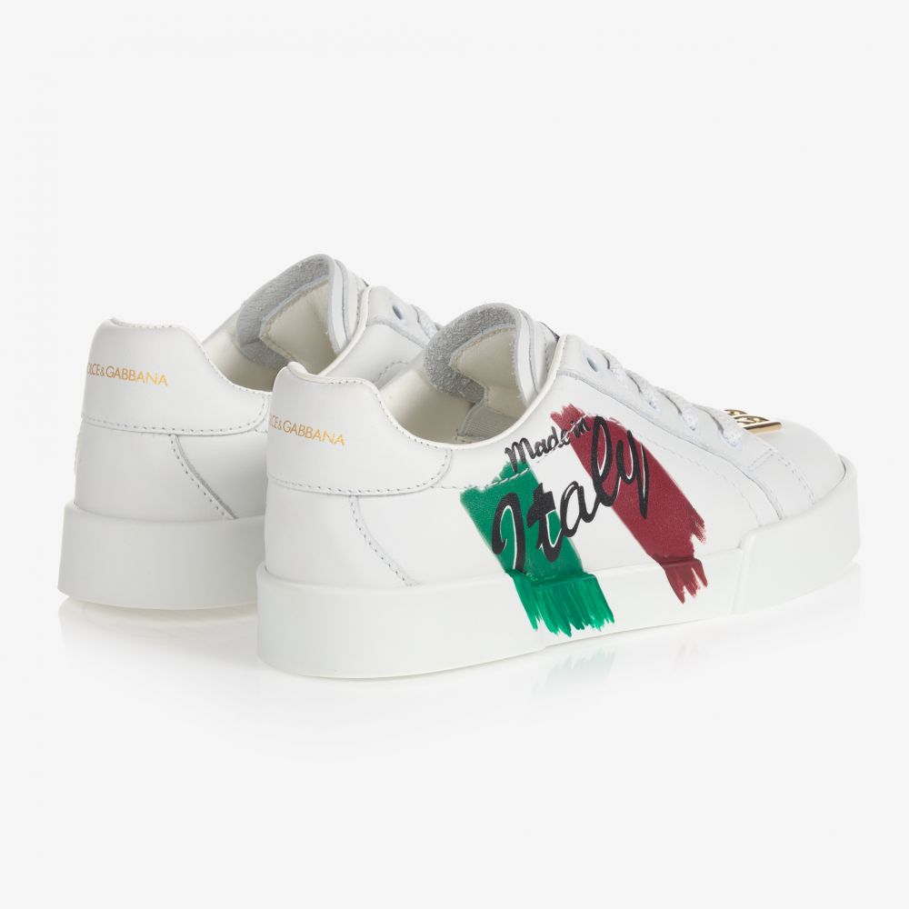 mens white dolce and gabbana trainers