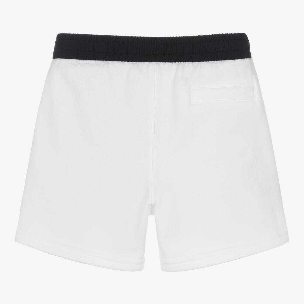 Dolce & Gabbana-شورت أطفال ولادي قطن جيرسي لون أبيض وكحلي | Childrensalon Outlet