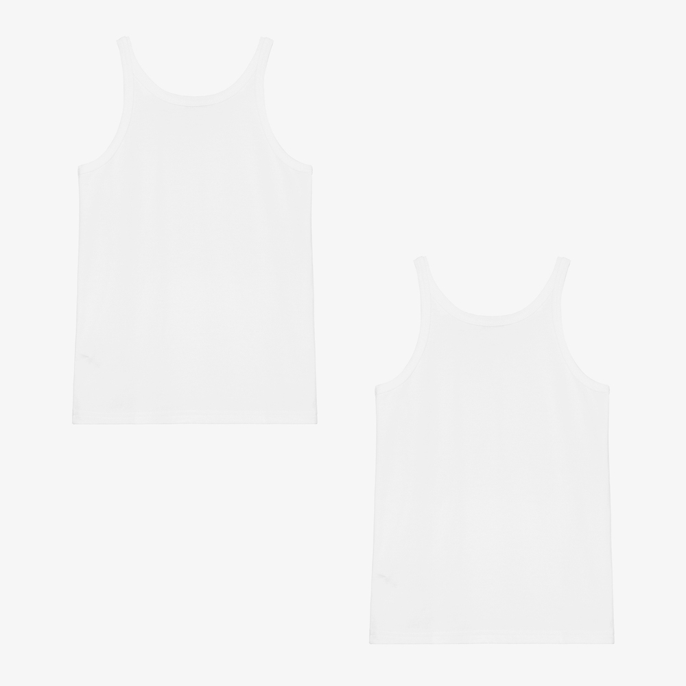 Dolce & Gabbana-Белые майки для мальчиков (2шт.) | Childrensalon Outlet
