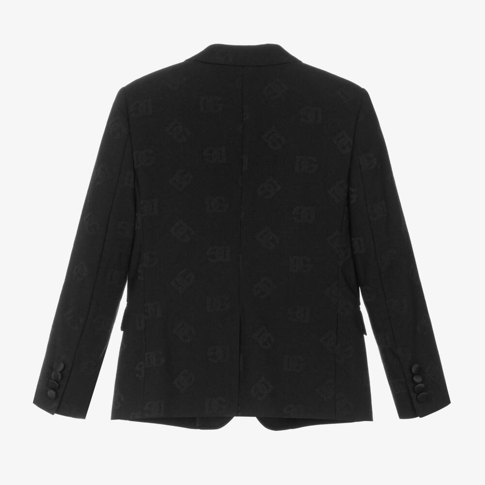 Dolce & Gabbana-Boys Wool Black Dinner Jacket | Childrensalon Outlet