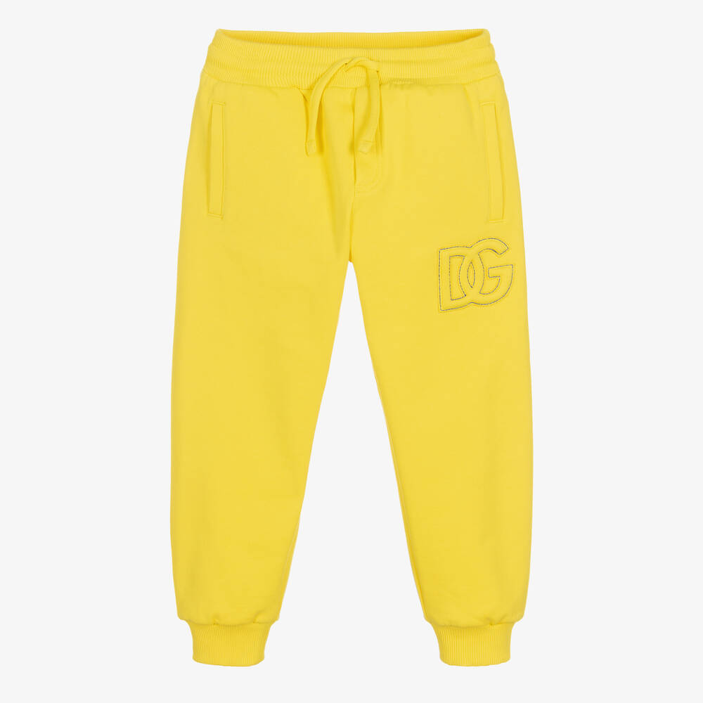 Boys yellow jogging bottoms online