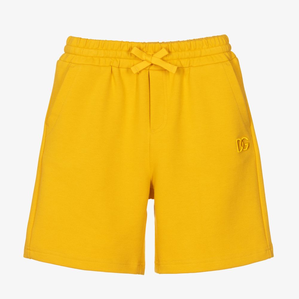 Dolce & Gabbana - Short jaune en jersey Garçon | Childrensalon