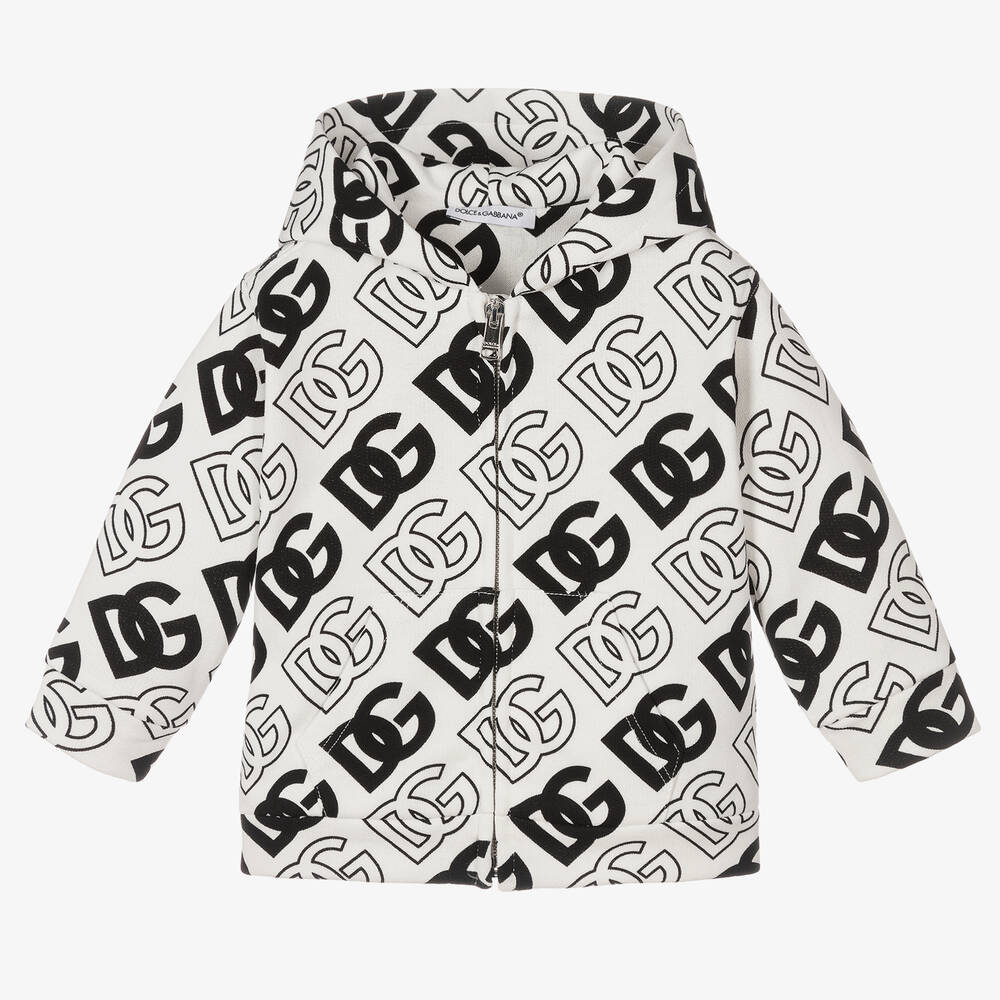 Dolce & Gabbana-Boys Zip-Up Hooded Top | Childrensalon Outlet