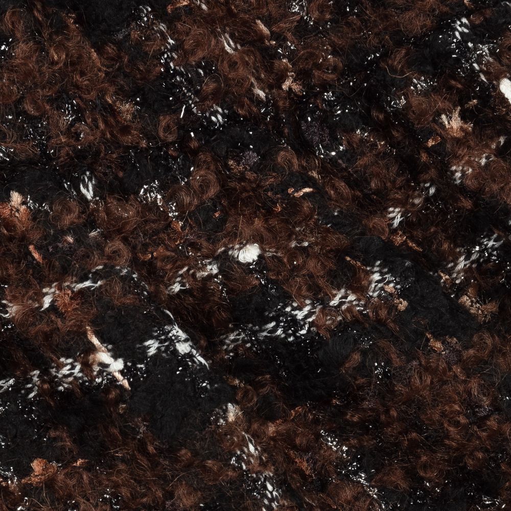 Dolce & Gabbana-Brown Check Tweed Skirt | Childrensalon Outlet