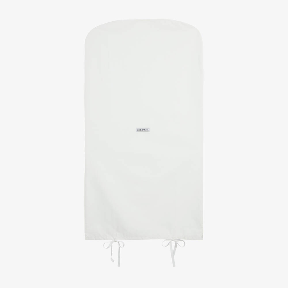 Dolce & Gabbana-فستان صوف وحرير لون بنّي داكن | Childrensalon Outlet