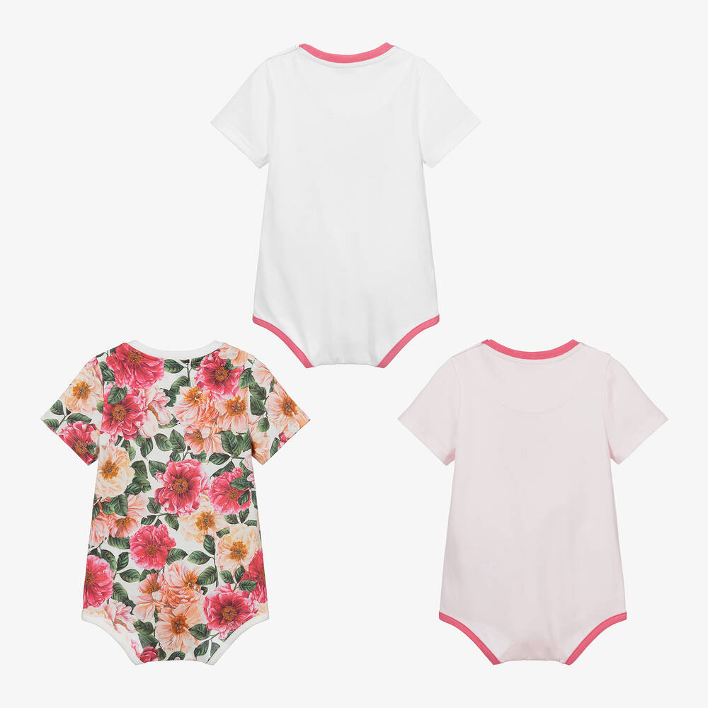 Dolce & Gabbana-Боди с камелиями (3 шт.) | Childrensalon Outlet