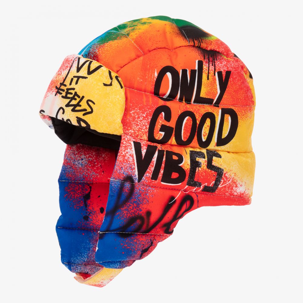 Dolce & Gabbana-قبعة مبطنة جيرسي بطبعة ملونة | Childrensalon Outlet