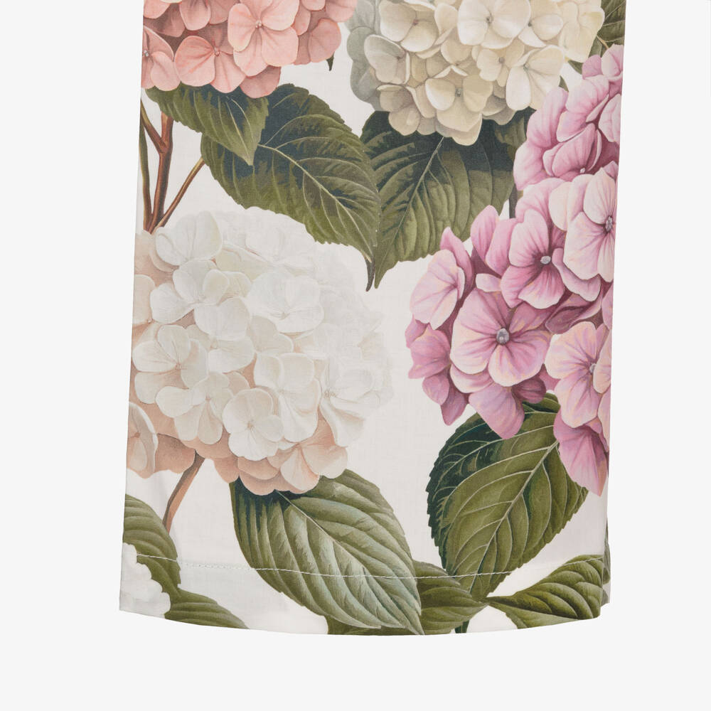 Dolce & Gabbana-Girl's White Flower Cotton Bottoms | Childrensalon Outlet