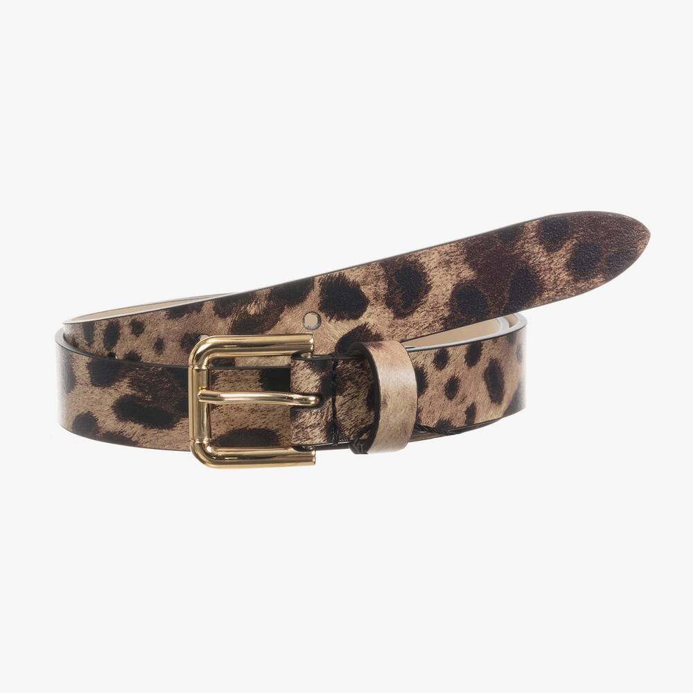 Dolce & Gabbana - Girls Beige Leather Belt | Childrensalon