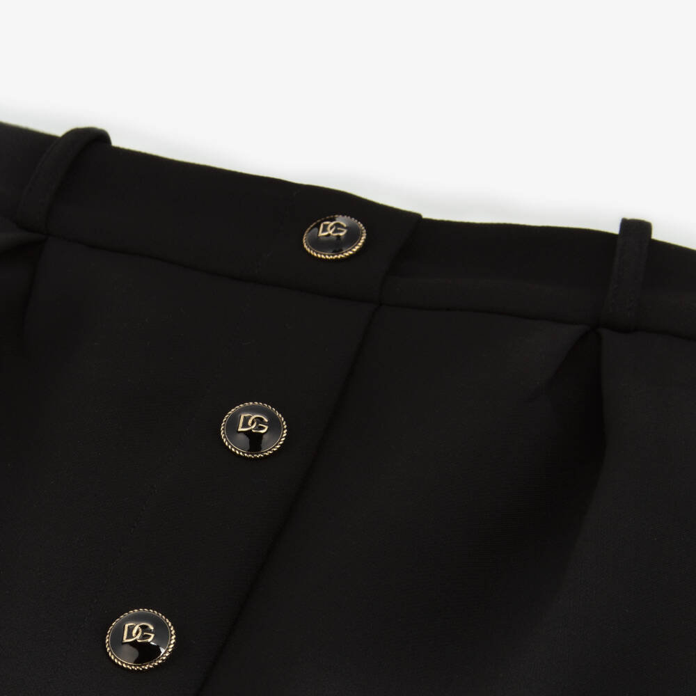 Dolce & Gabbana-تنورة DG لون أسود | Childrensalon Outlet