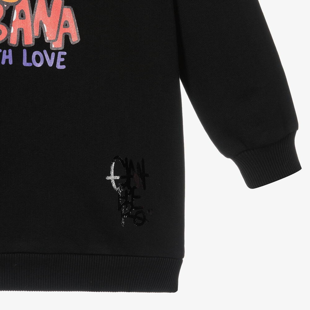 Dolce & Gabbana-Черное платье DG для девочек | Childrensalon Outlet