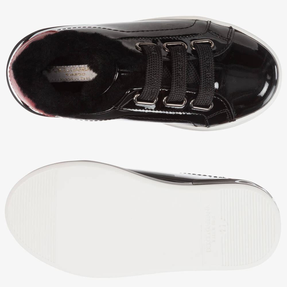 dolce and gabbana black trainers