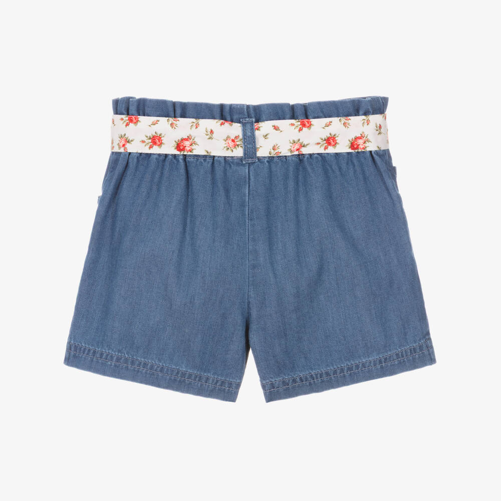 Dolce & Gabbana-Шорты из синего шамбре | Childrensalon Outlet