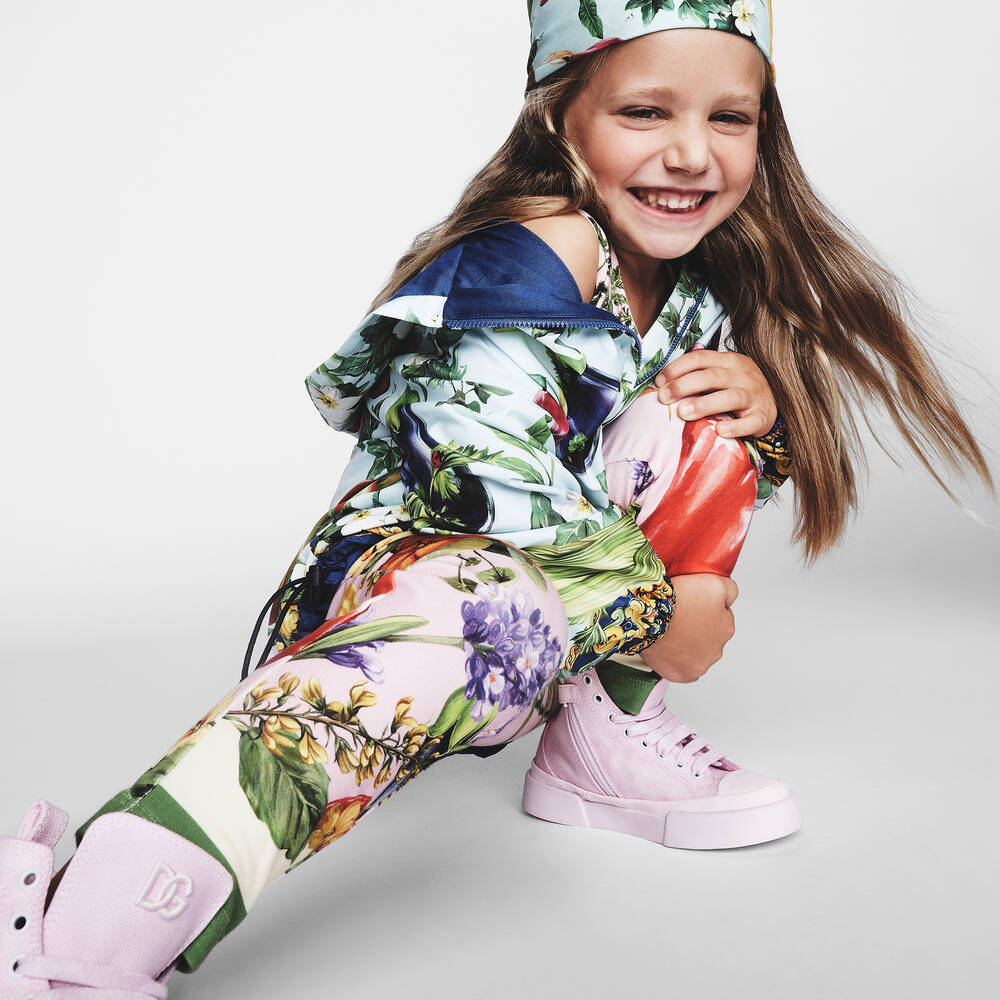 Dolce & Gabbana - Girls Blue Farmer Print Jacket