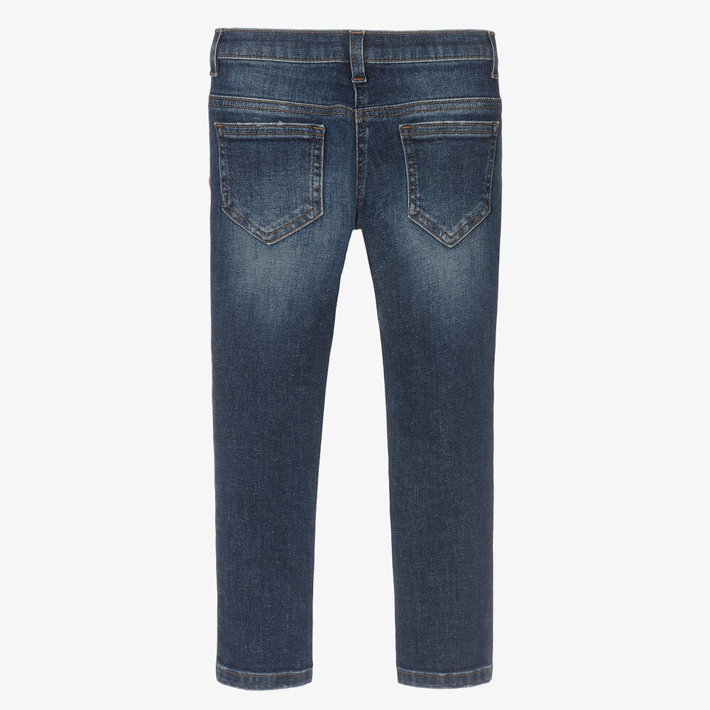 Dolce & Gabbana-Girls Blue Slim Fit Denim Jeans | Childrensalon Outlet