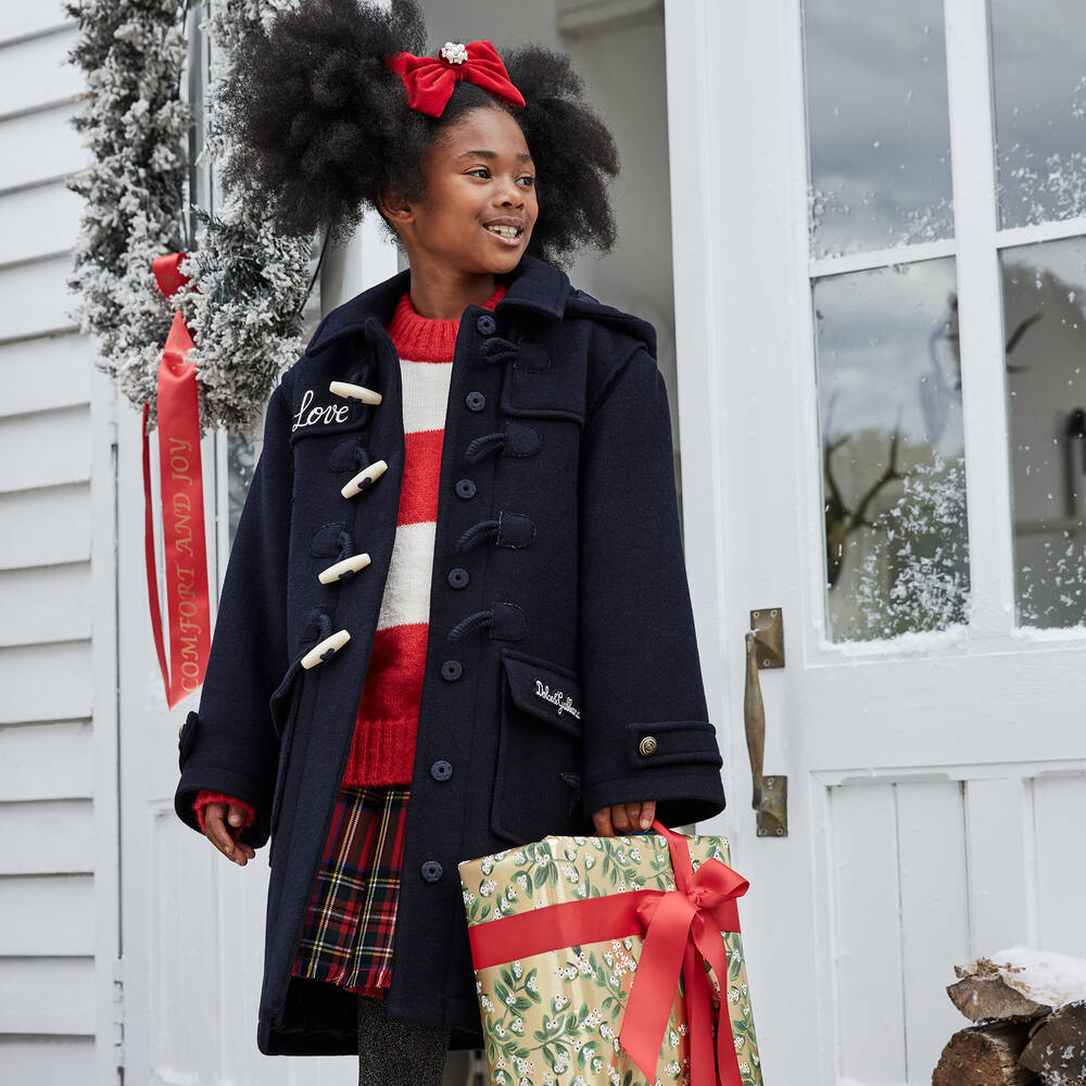 Girls wool duffle sale coat