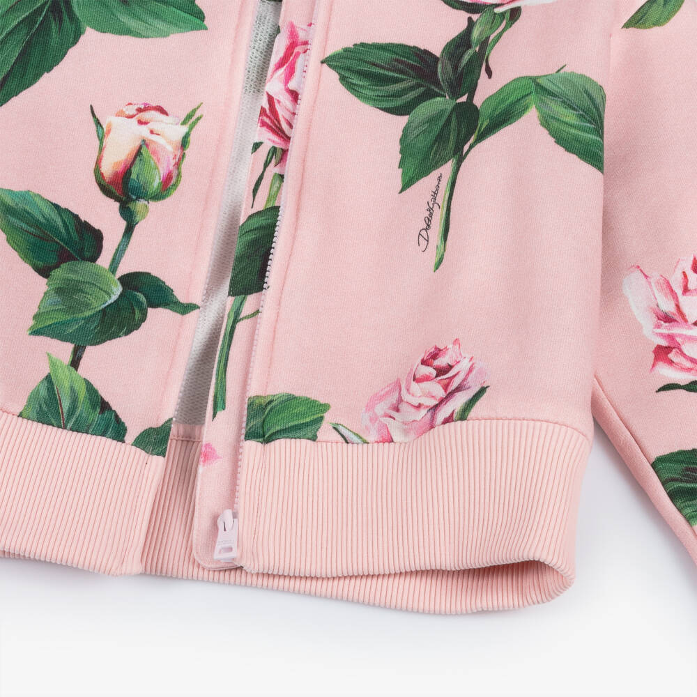 Dolce & Gabbana-Толстовка на молнии Блум для девочек | Childrensalon Outlet