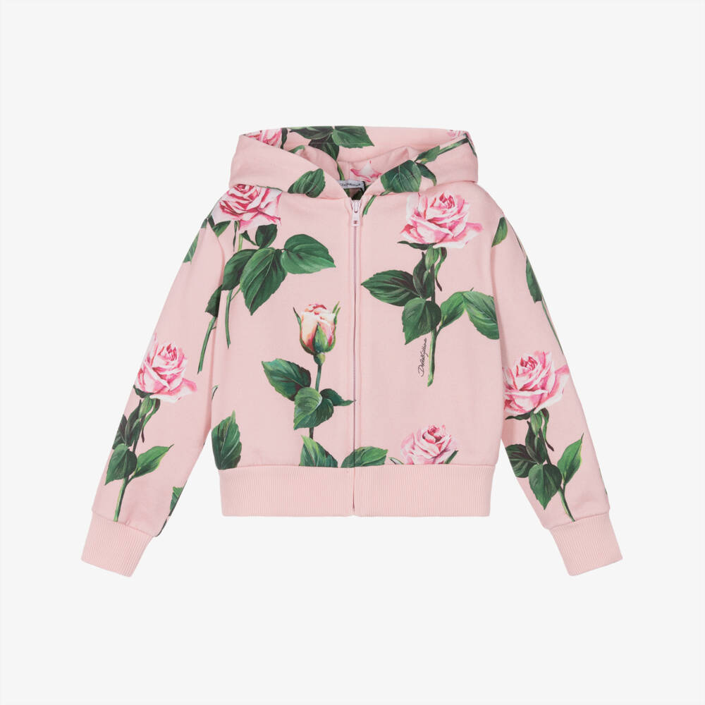 Dolce & Gabbana-Толстовка на молнии Блум для девочек | Childrensalon Outlet