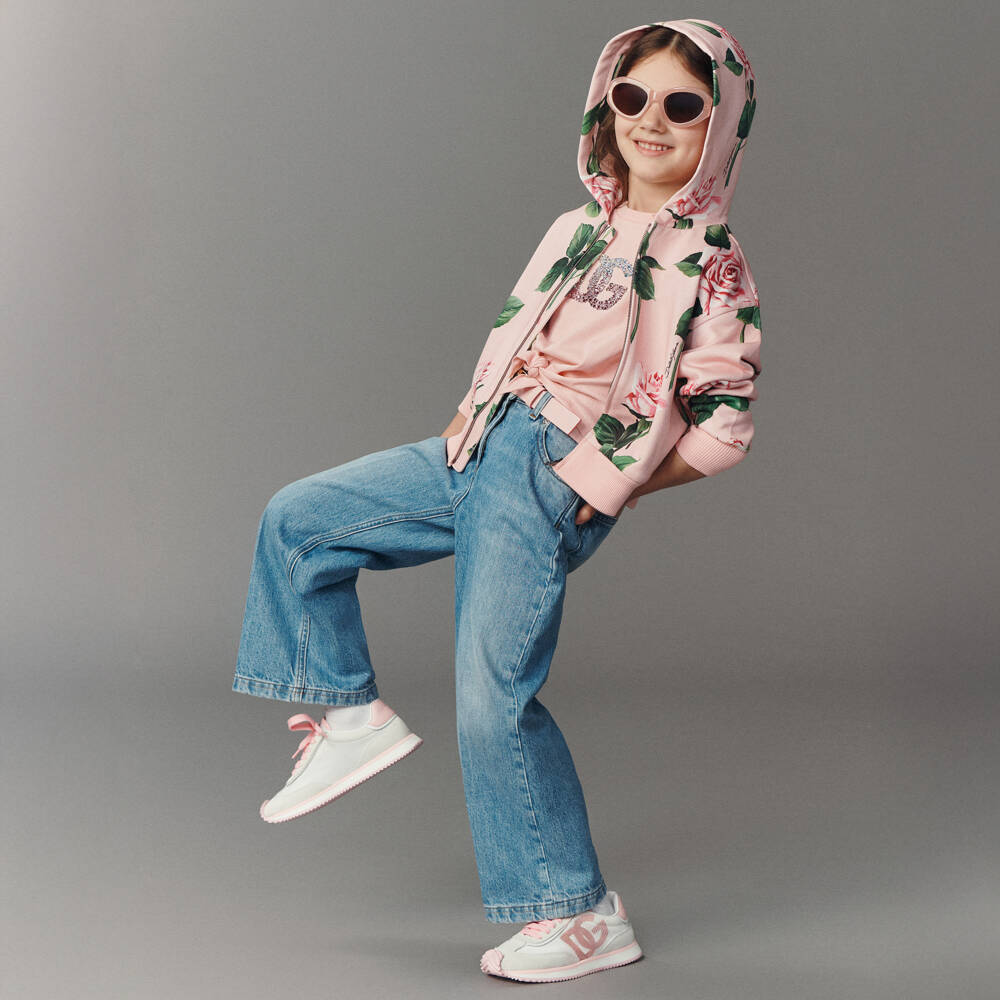 Dolce & Gabbana-Толстовка на молнии Блум для девочек | Childrensalon Outlet