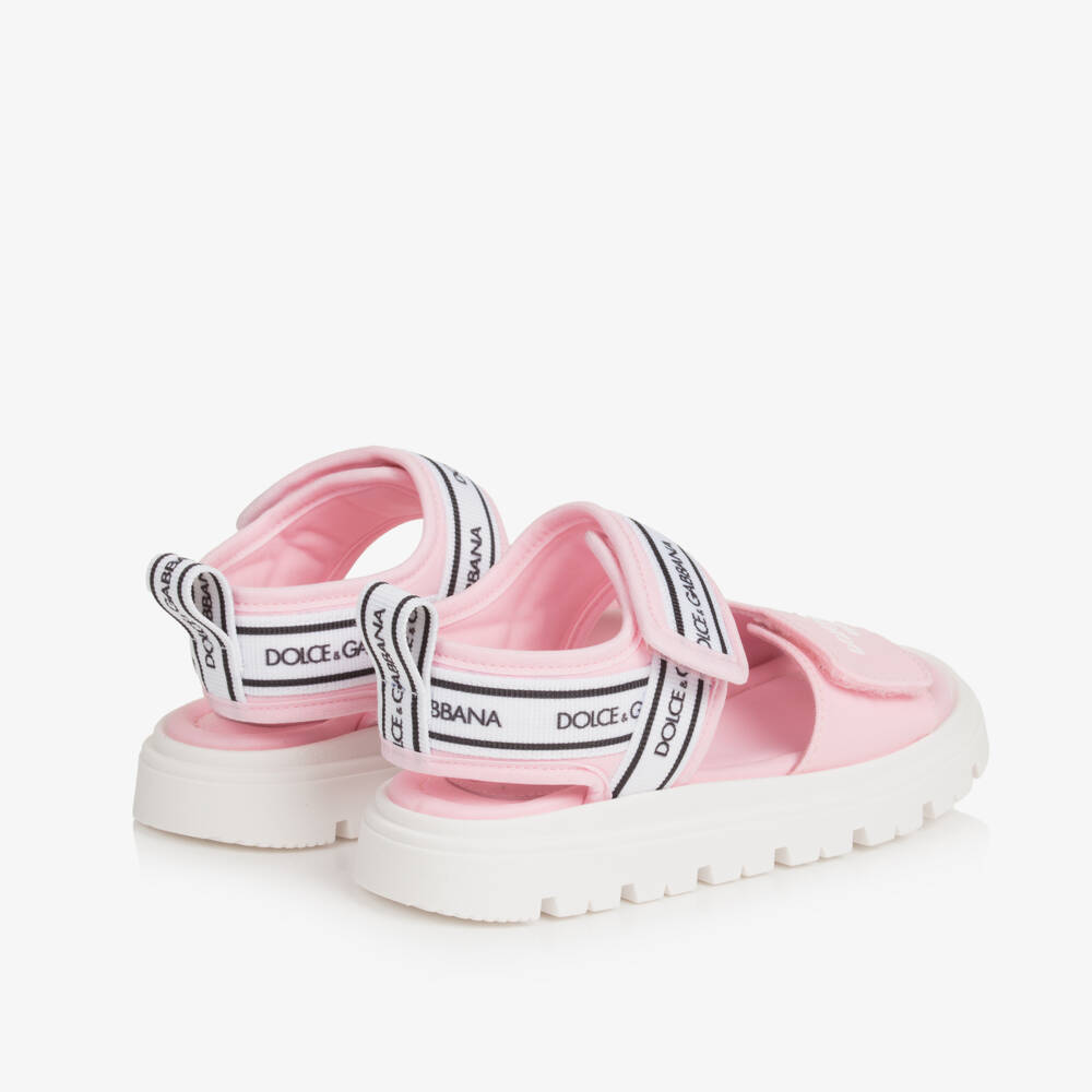 Dolce & Gabbana-Girls' Blush Strap Sandals | Childrensalon Outlet