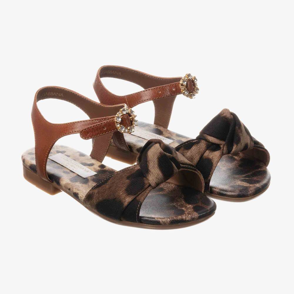 Girls shop leopard sandals