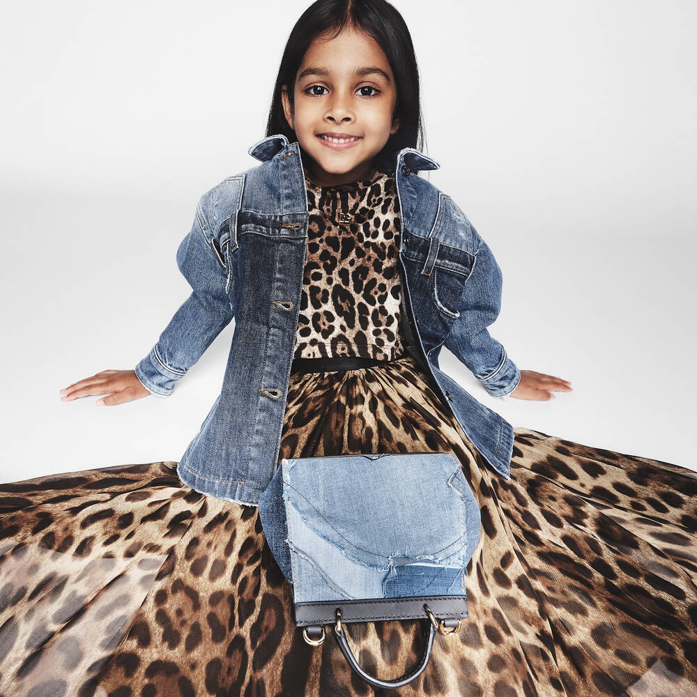 Silk online leopard skirt