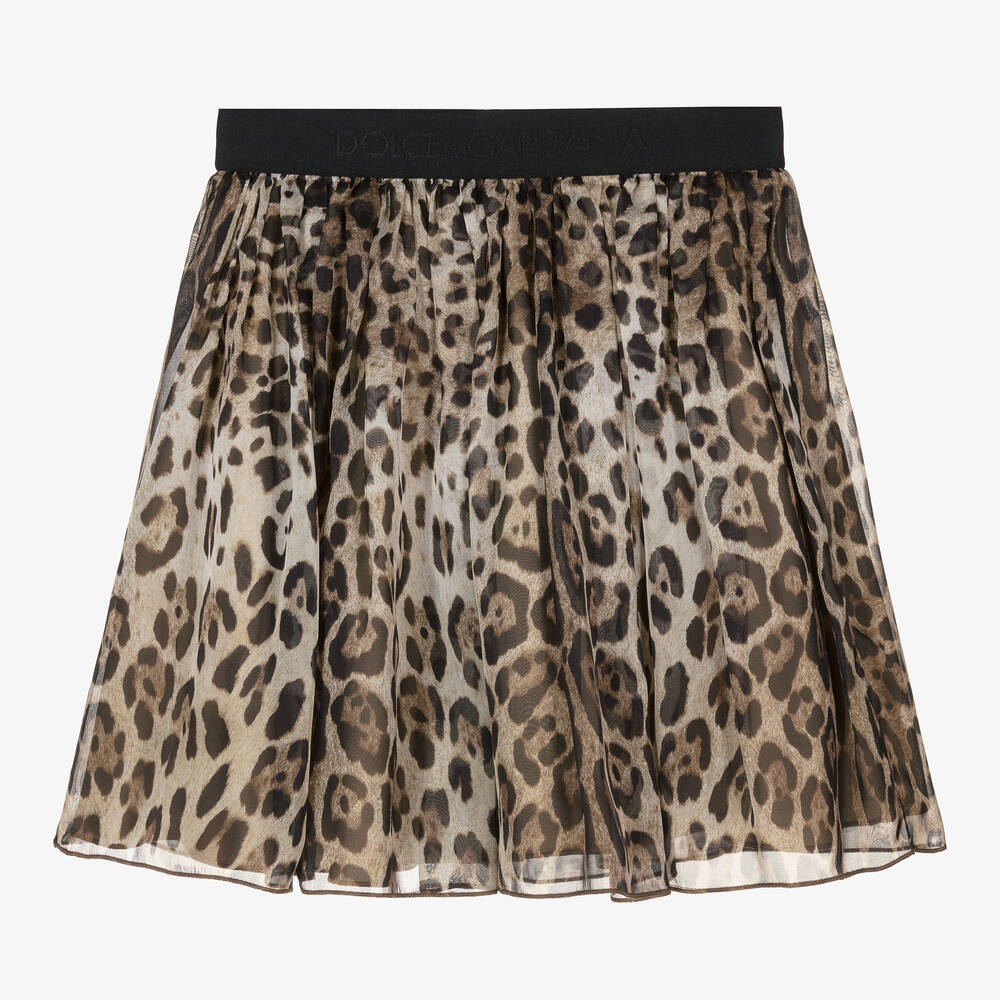 Jupe leopard soie online