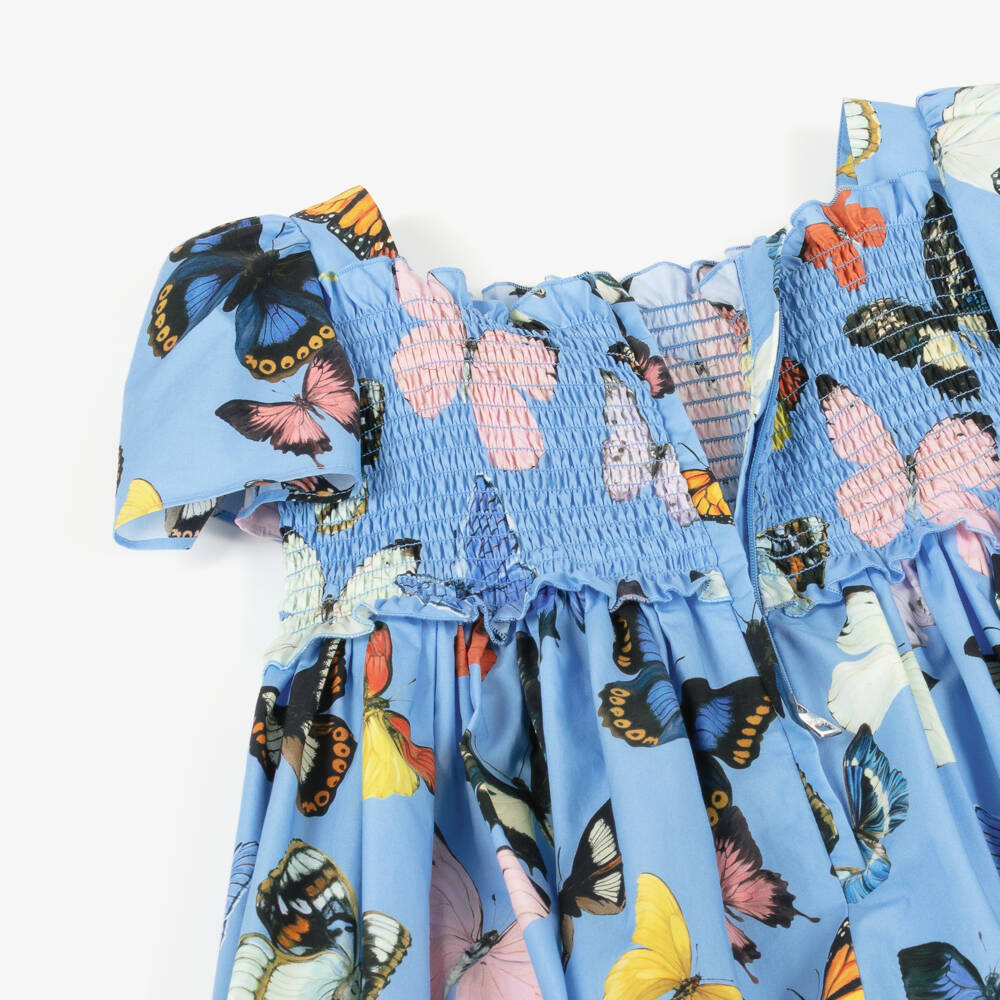Dolce & Gabbana-Платье из хлопка с бабочками для девочек | Childrensalon Outlet