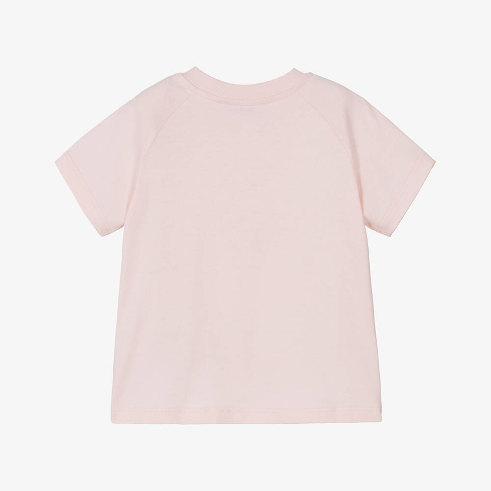 Dolce & Gabbana-Girls Cotton Tee with Pink Bear | Childrensalon Outlet