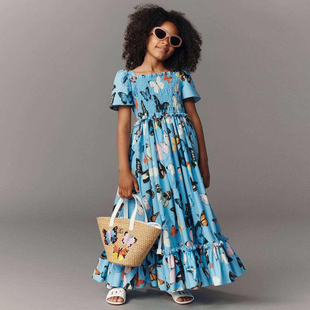 Dolce & Gabbana-Girls Elegant White Leather Slip-Ons | Childrensalon Outlet