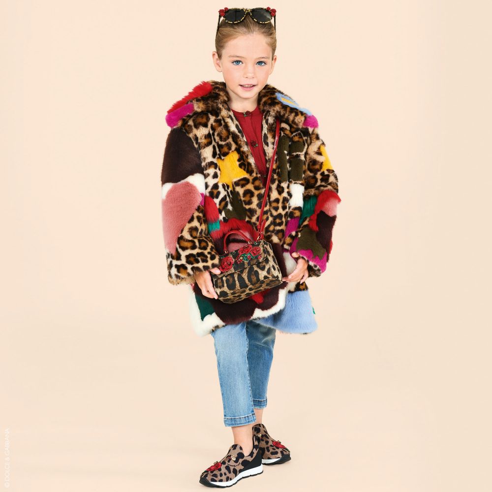 Dolce & Gabbana - Girls Faux Fur Coat | Childrensalon Outlet