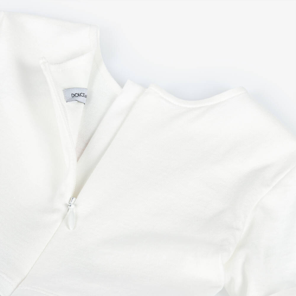 Dolce & Gabbana-Girls Floral Pink & White Dress | Childrensalon Outlet