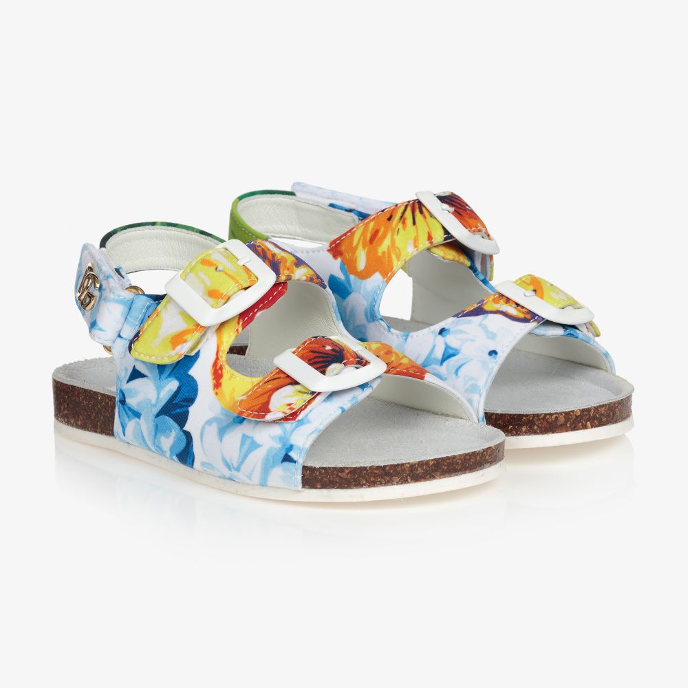 Dolce & Gabbana - Sandales Hortensias Fille | Childrensalon