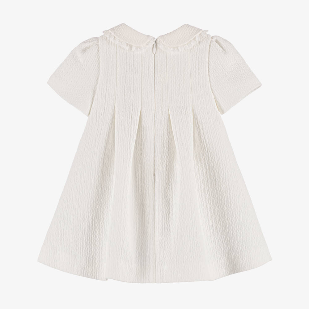 Dolce & Gabbana-Girls' Ivory Bow Elegance Dress | Childrensalon Outlet