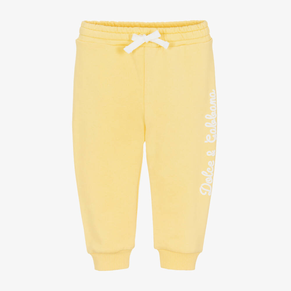 Dolce & Gabbana-Girls Lemon Cotton Trousers | Childrensalon Outlet
