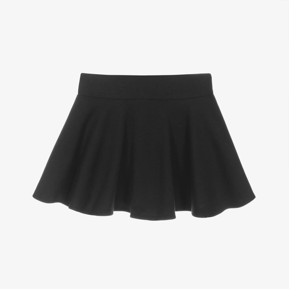 Dolce & Gabbana-Girls Navy Cotton Skater Skirt | Childrensalon Outlet