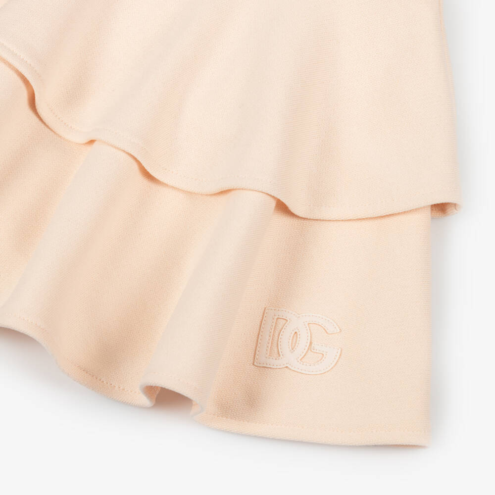 Dolce & Gabbana-Girls Pale Pink Ruffle Skirt | Childrensalon Outlet