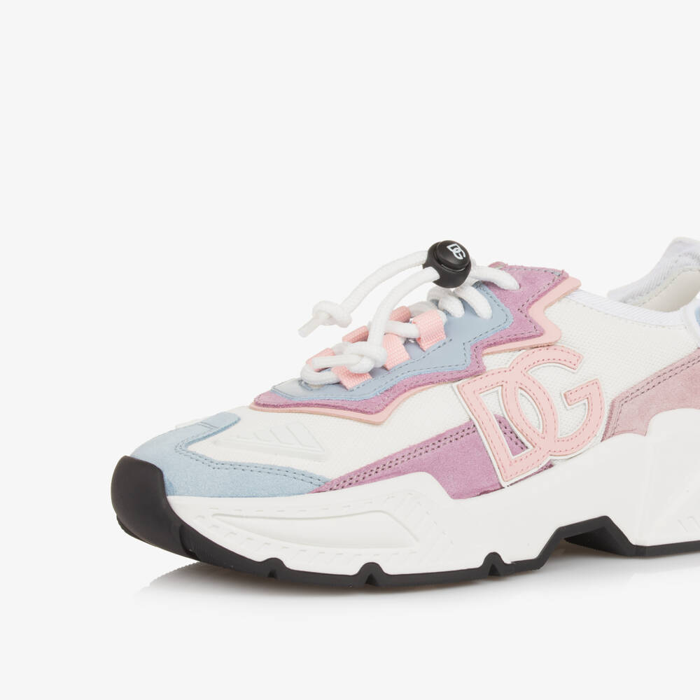 Dolce & Gabbana-Girls' Pastel Comfort Active Trainers | Childrensalon Outlet