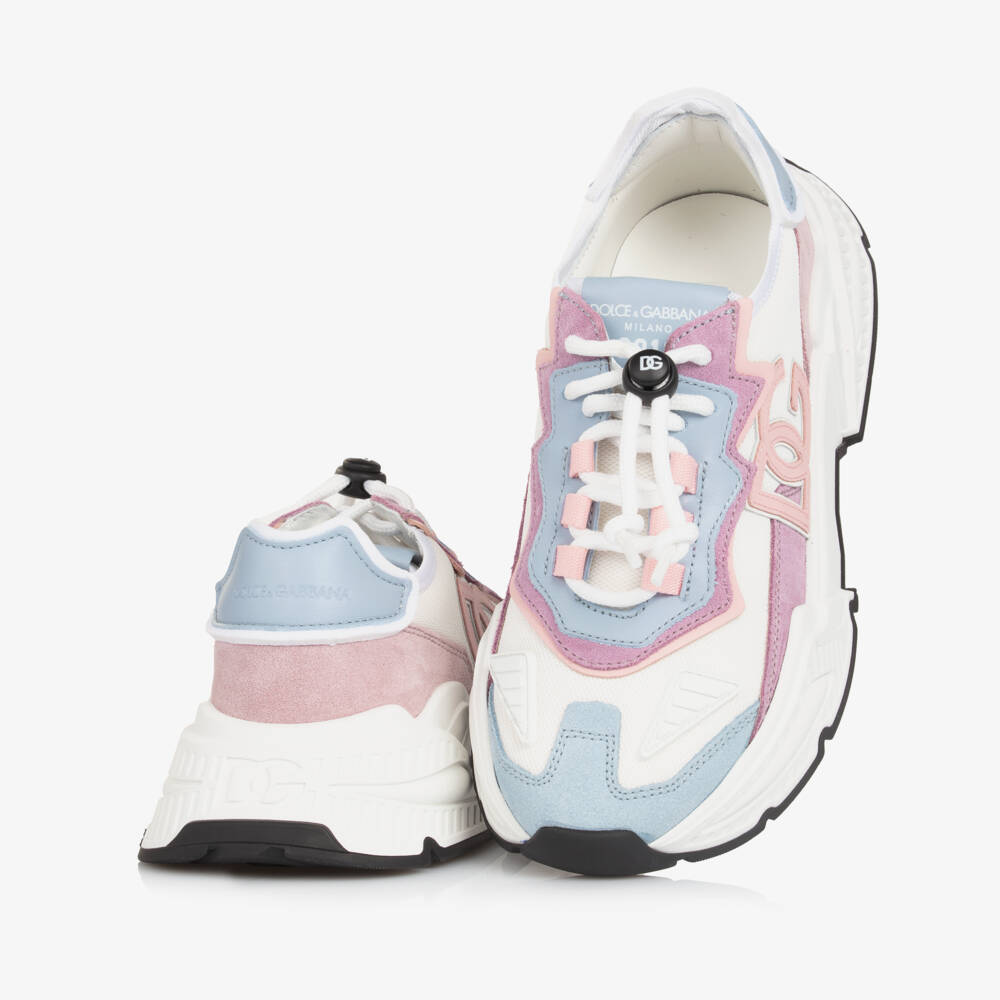 Dolce & Gabbana-Girls' Pastel Comfort Active Trainers | Childrensalon Outlet