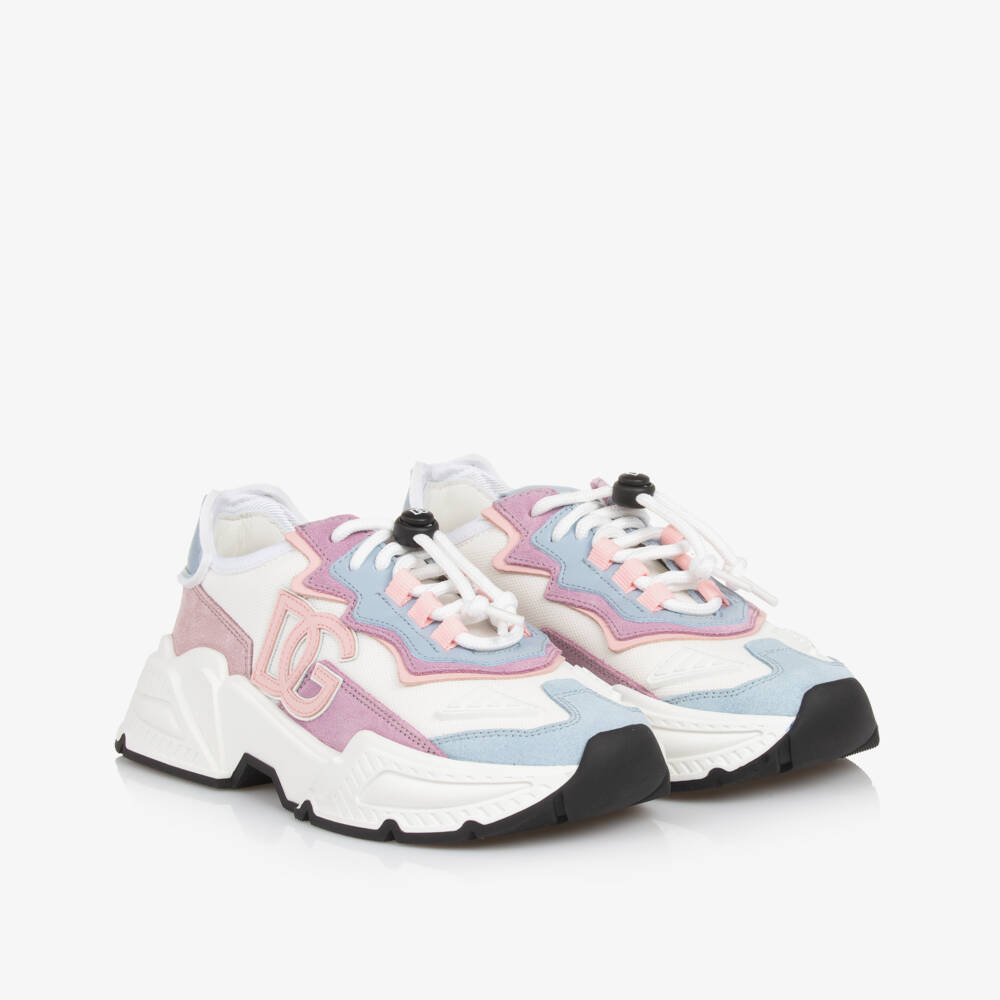 Dolce & Gabbana-Girls' Pastel Comfort Active Trainers | Childrensalon Outlet