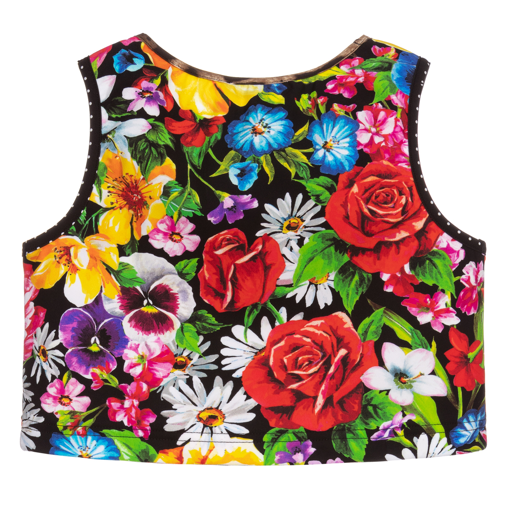 Dolce & Gabbana-Топ для плавания в стиле пэтчворк для девочек | Childrensalon Outlet