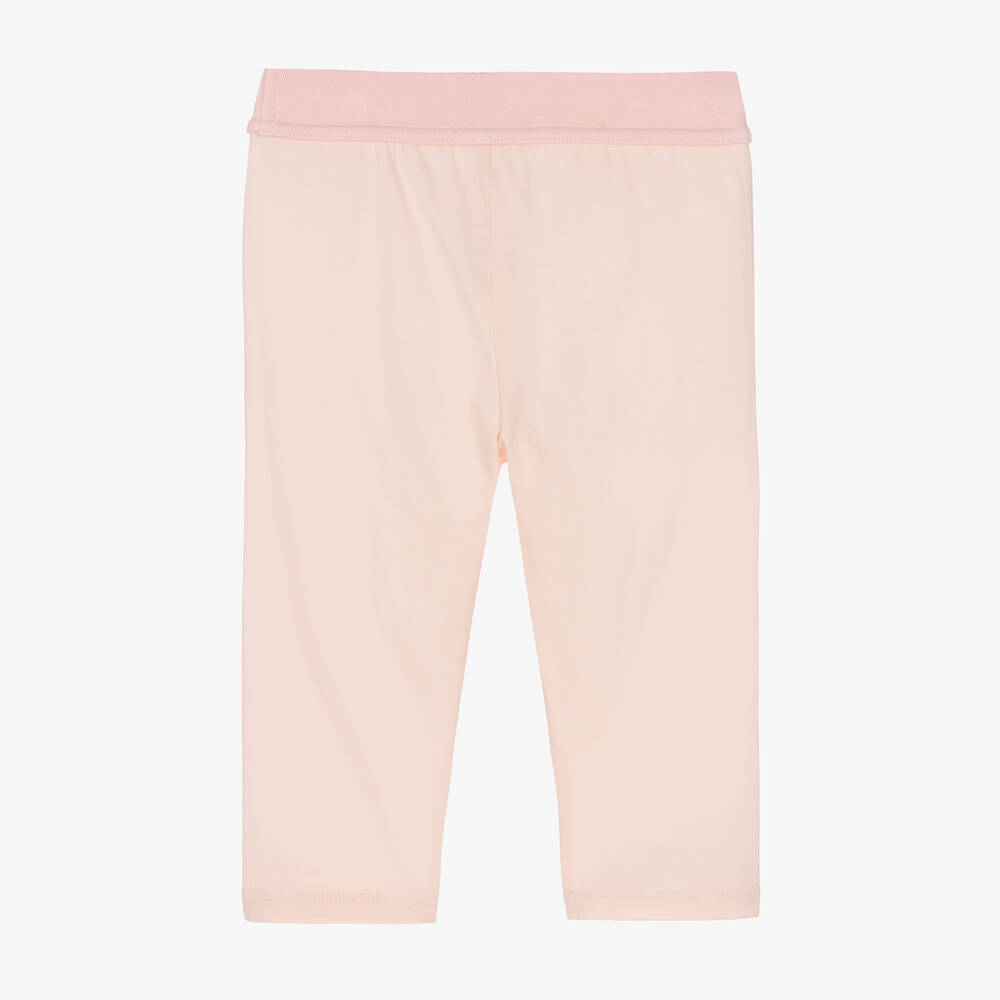 Dolce & Gabbana-Girls Pink Cotton Leggings | Childrensalon Outlet