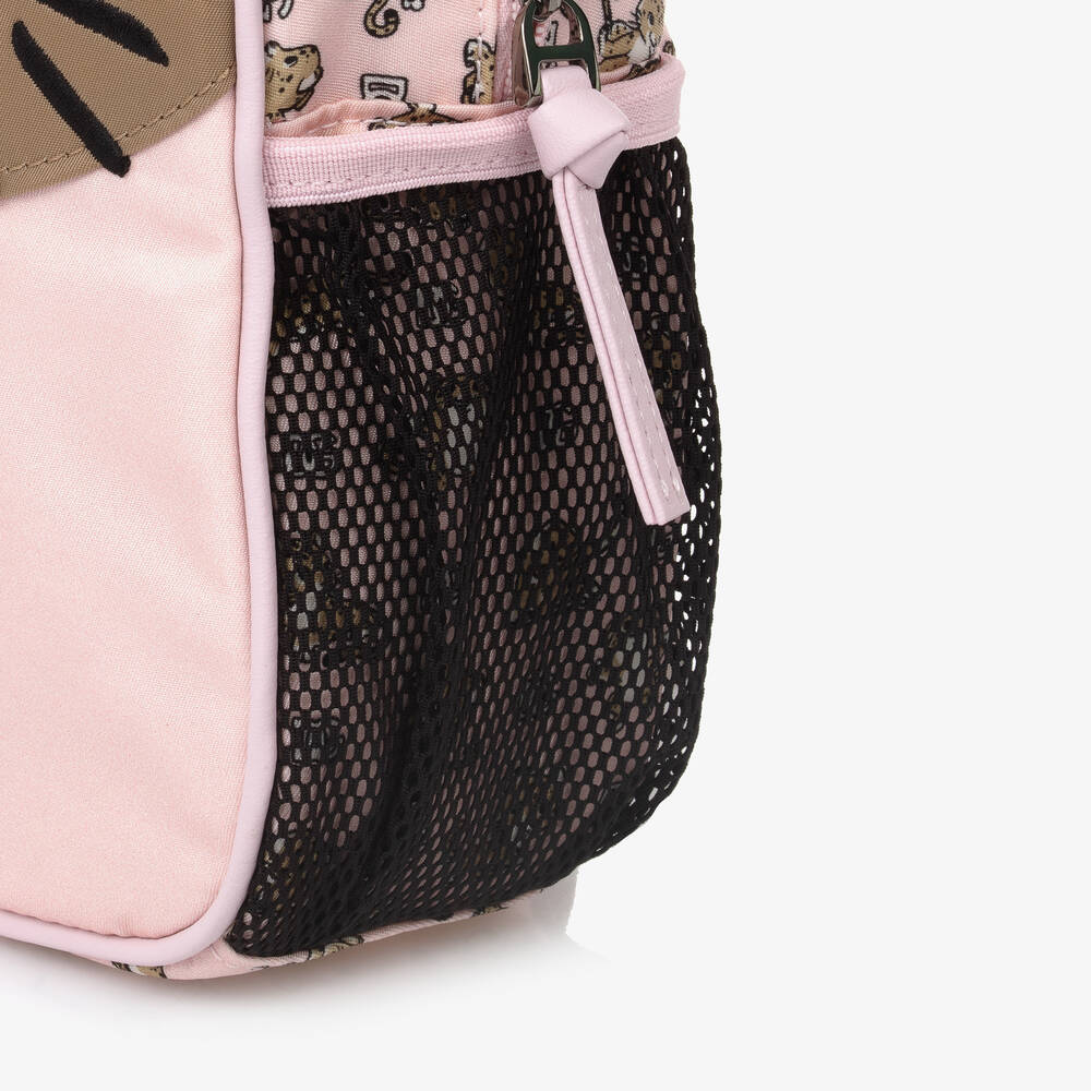 Dolce & Gabbana - Girls Pink Leopard DG Mini Backpack (22cm 