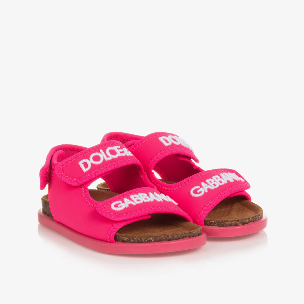 Dolce & Gabbana-Розовые сандалии для девочек | Childrensalon Outlet