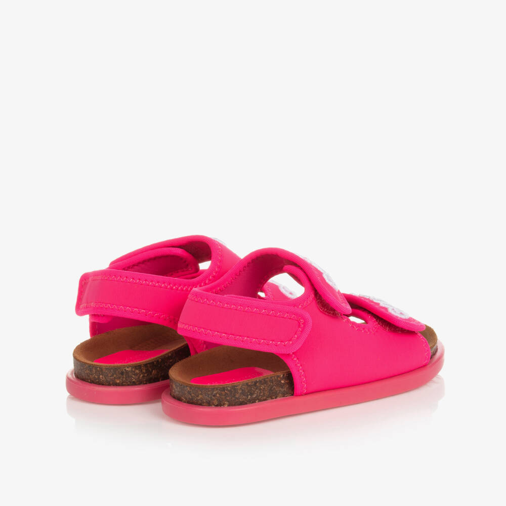 Dolce & Gabbana-Girls Pink Logo Sandals | Childrensalon Outlet