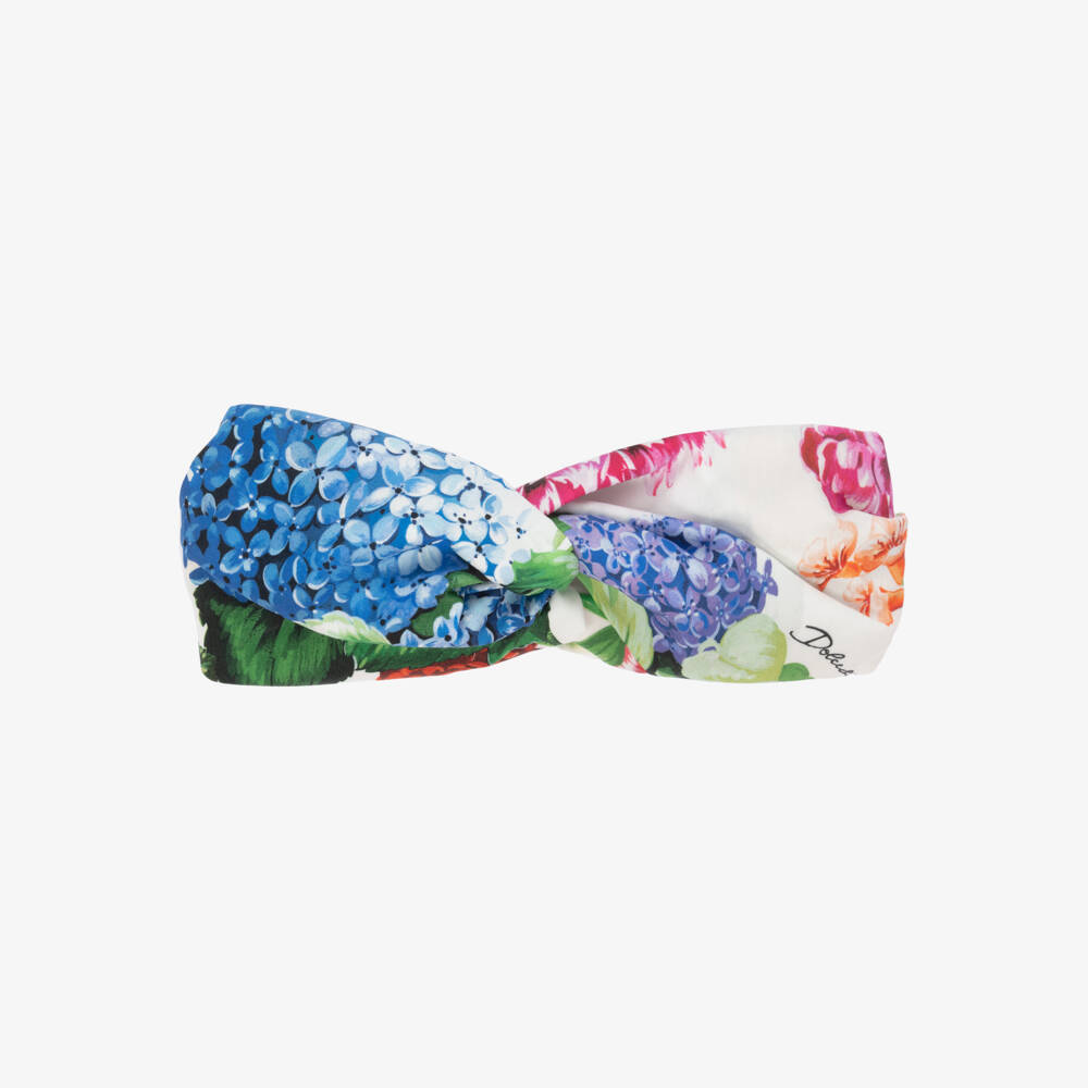 Dolce & Gabbana-Girls Pristine Bloom Hairband | Childrensalon Outlet